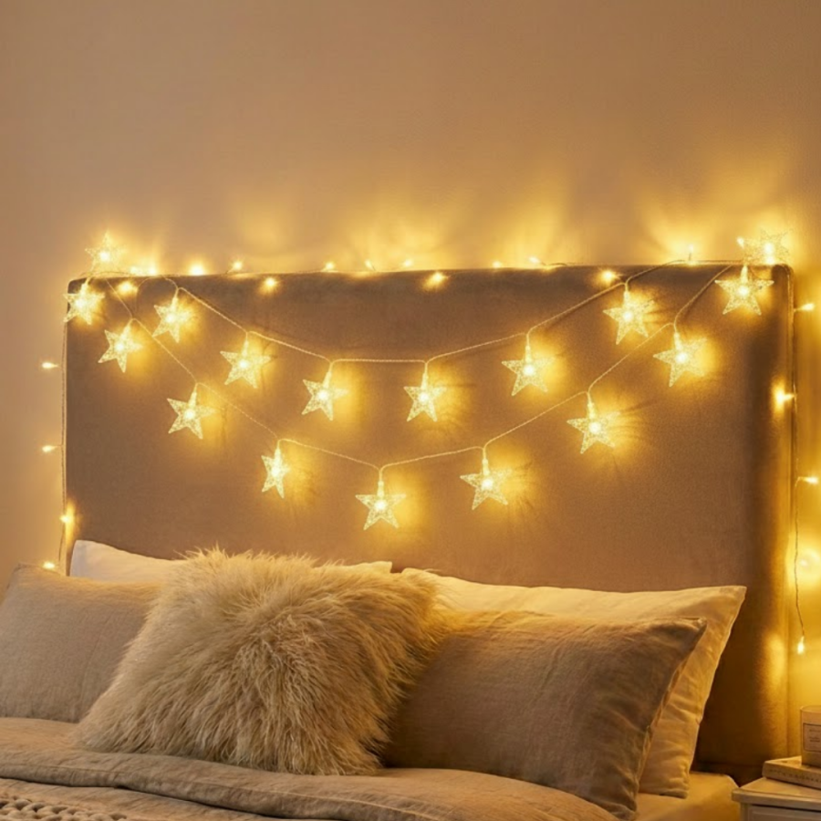 Decorative Star LED Lighting 5 Meters Constant Light Indoor Use