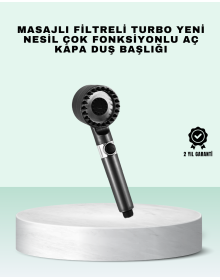 New Generation Design of Filtered Shower Head with On/Off Button