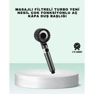New Generation Design of Filtered Shower Head with On/Off Button