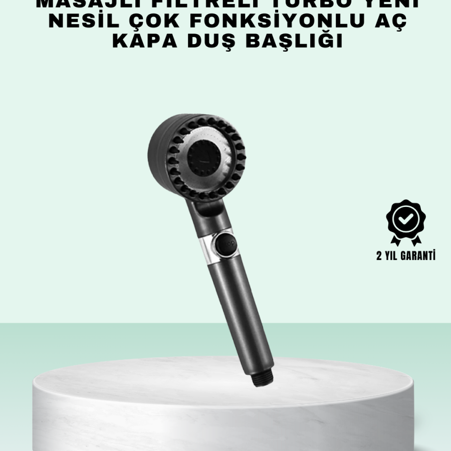 New Generation Design of Filtered Shower Head with On/Off Button New Generation Design of Filtered Shower Head with On/Off Button
