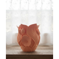 3D Vase with Orange Floral Design Stylish Home Decoration Accessory