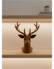Decorative Brown Deer Figurine Living Room and Shelf Decor