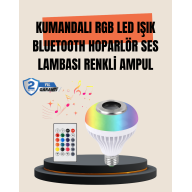 12W LED Bulb – Colorful Light and Built-in Speaker Feature