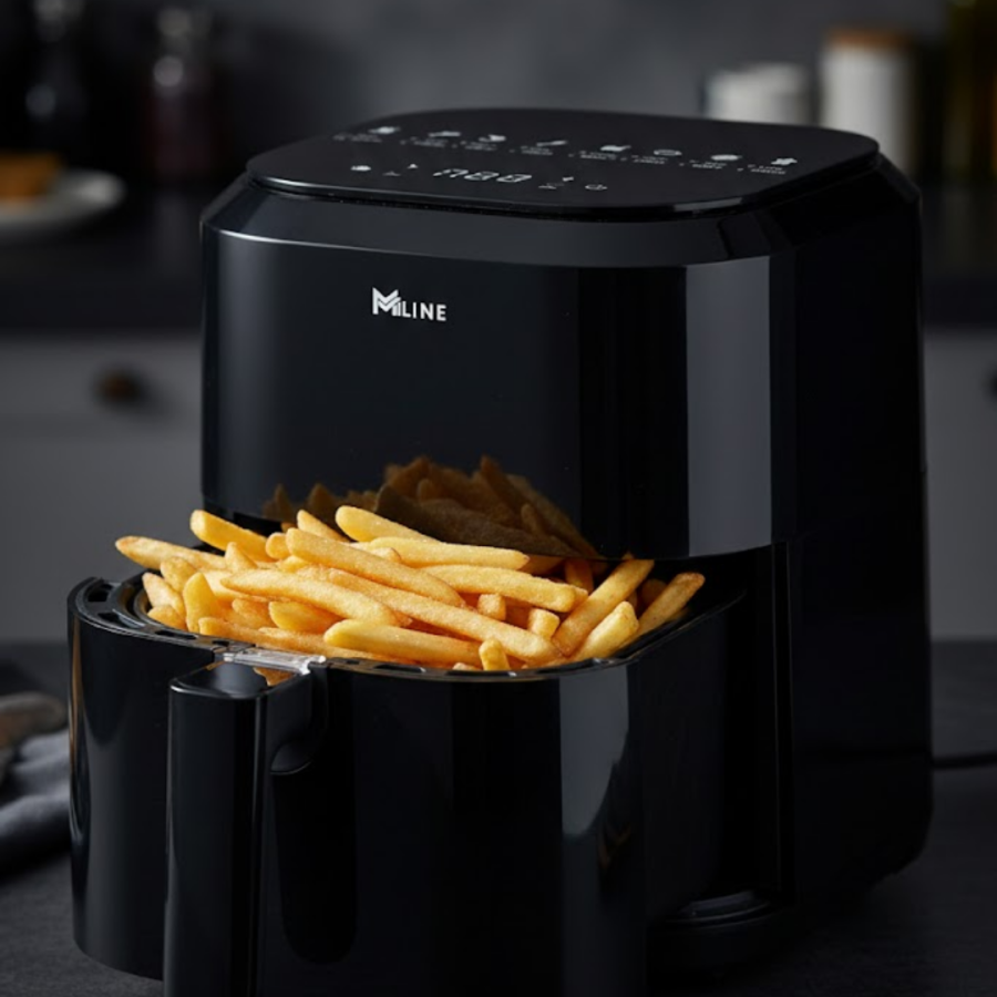 1360W Powerful 4 Liter Capacity Touch Glass Chamber Airfryer