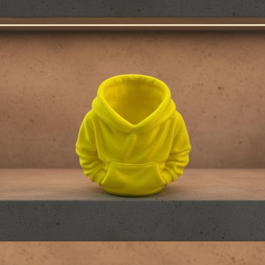 HOODIE PEN HOLDER YELLOW