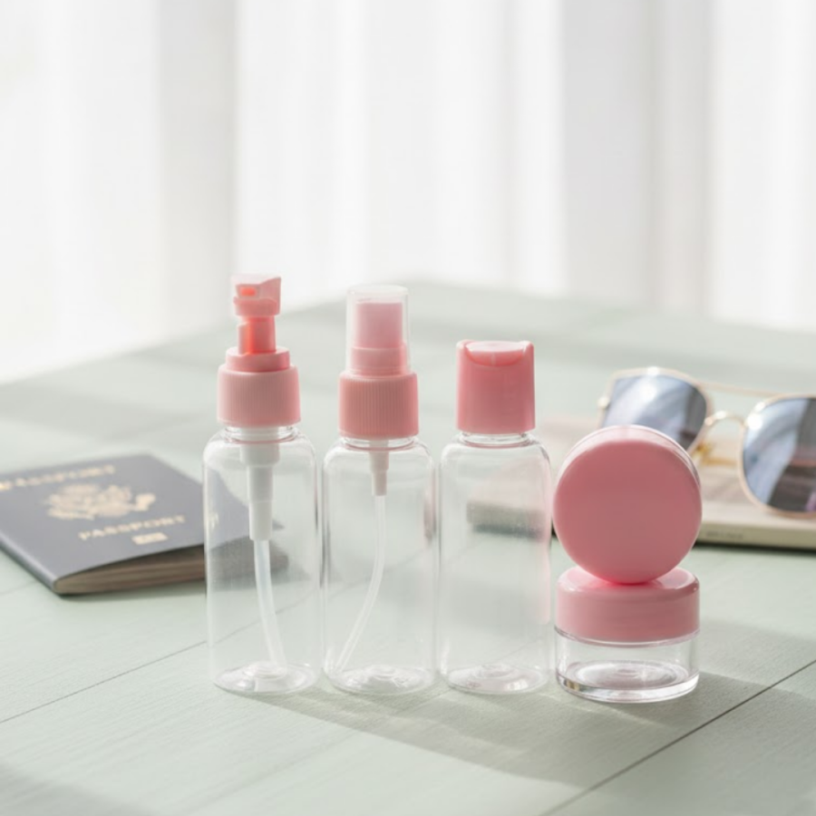 5-Piece Cosmetic Refill Set 30 ml for Travel