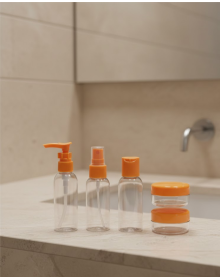 30 ml Set of 5 Travel Bottles Cosmetic Organizer with Bag