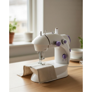 Pedal Mini Sewing Machine Double Spool Lockstitch