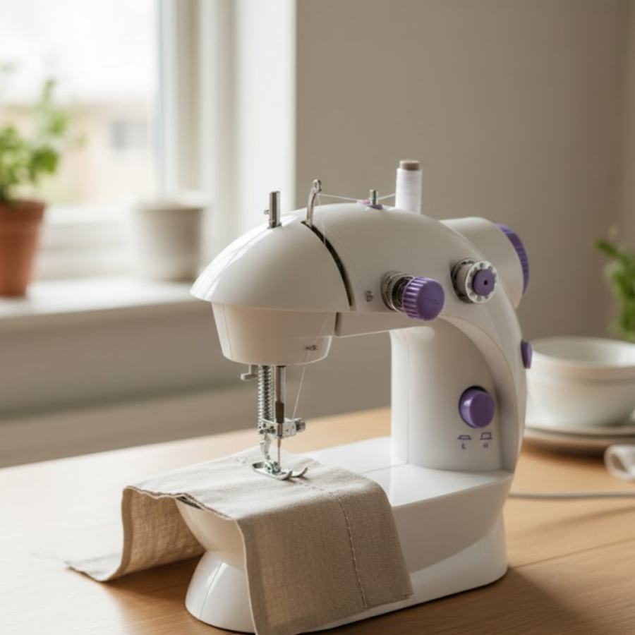 Pedal Mini Sewing Machine Double Spool Lockstitch Pedal Mini Sewing Machine Double Spool Lockstitch