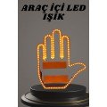 Hand Middle Finger LED Controlled In-Car Reflector Rear Window Hand Icon