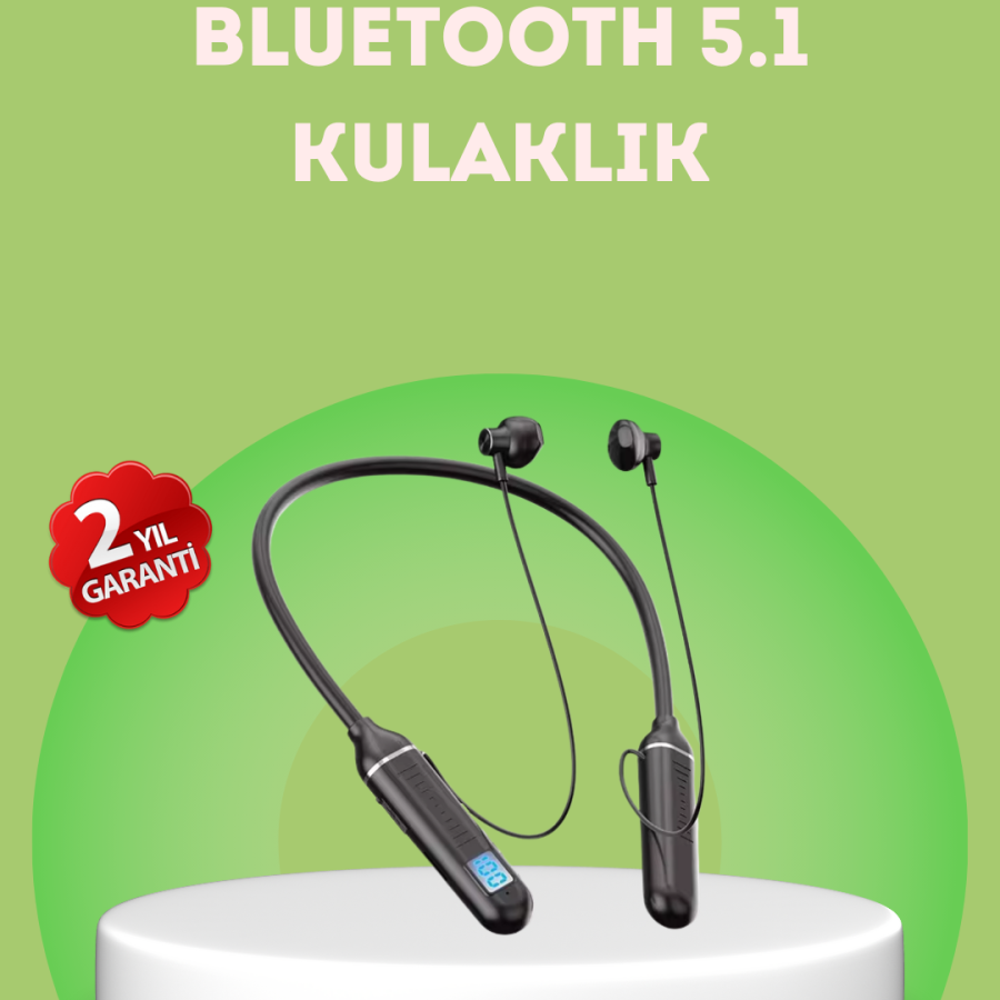 Wireless Bluetooth Headset with Noise Reduction Microphone