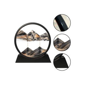3D LED Lighted Hourglass Night Light Moving Water Hourglass Decorative 3D LED Lighted Hourglass Night Light Moving Water Hourglass Decorative