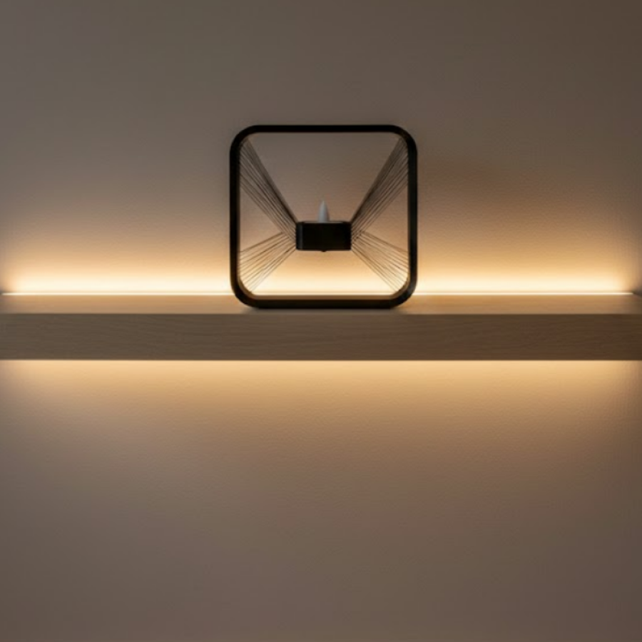 HANGING SQUARE CANDLE HOLDER