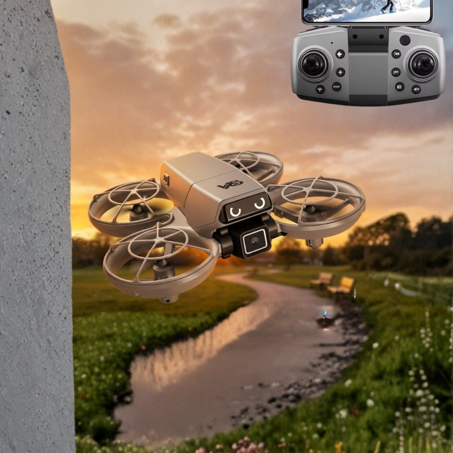Mini Drone with LED Light, Headless with Camera and APP Supported