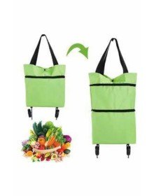 Foldable Wheeled Market Market Arcade Trolley Grocery Shopping Bag