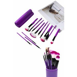 12 Pieces Professional Makeup Brush Eyeshadow Brush Blush Brush Soft Bristles