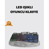Professional Keyboard Mouse Set – RGB Illuminated, Turkish Q, DPI Adjustable, Durable Body
