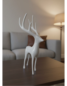 DEER FIGURE WHITE