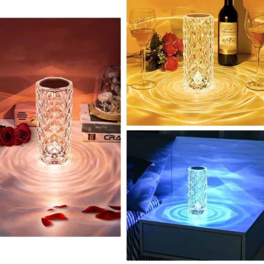 Gift for Valentine s Day Crystal Lamp Valentine s Gift USB Rechargeable Night Light