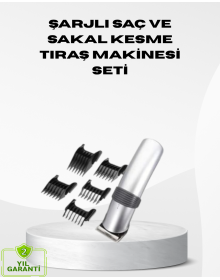 Wireless Professional Shaver – Rechargeable, 60 Minutes of Use, Steel Blade, Silent Motor