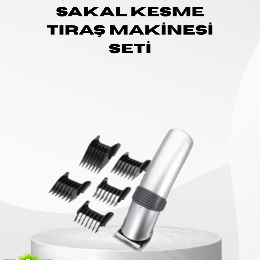 Wireless Professional Shaver – Rechargeable, 60 Minutes of Use, Steel Blade, Silent Motor