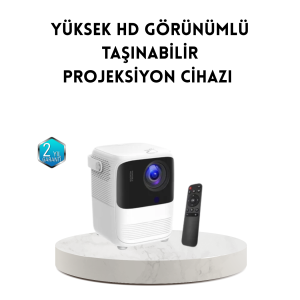 Portable Smart 1080P Projector – 64GB Memory, 2GB RAM, Full HD Display, Remote Control