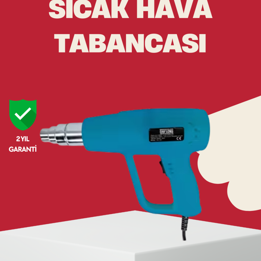 2 Stage Powerful Hot Air Gun 380° – 500° Heat Adjustment