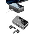 Bluetooth Headset with Powerbank High Sound Dual Digital Display Screen with Mirror