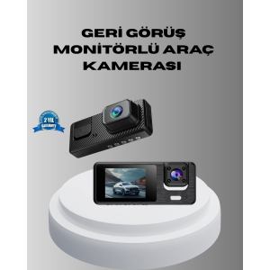 3 Camera Vehicle Recorder with Parking Mode 1080P Front Camera 2'' Screen