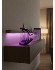 Purple Hand Human Figure Decorative Figurine Minimal Modern Living Room Shelf and Table Top Accessory