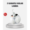 Solar Powered and USB Rechargeable LED Camping Lamp – 5 Different Light Modes, Hanging Design