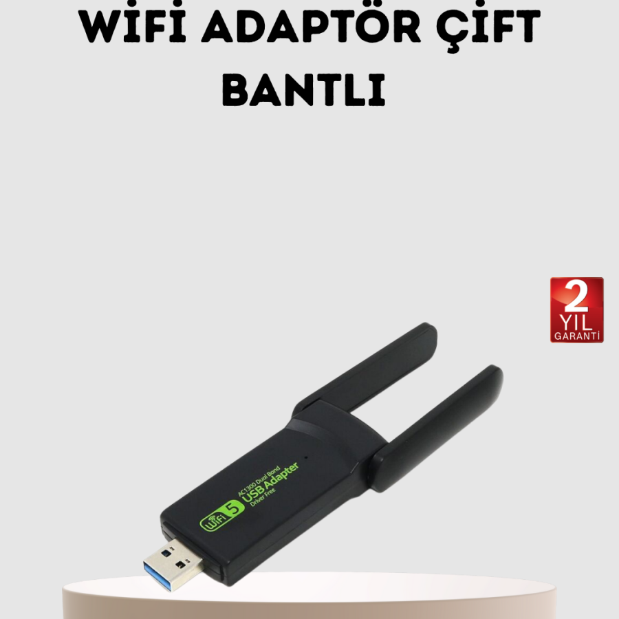 Ultratekno Dual Band WiFi Adapter – 1200 Mbps, USB 3.0, Dual Antenna, Wide Coverage and High Speed