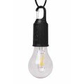 Ambient Light Hanging Camping Lamp with Rechargeable Lighting Bulb Design