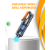 Compact Rechargeable Hand Vacuum Cleaner Dry and Liquid Cleaning with 5 Attachments