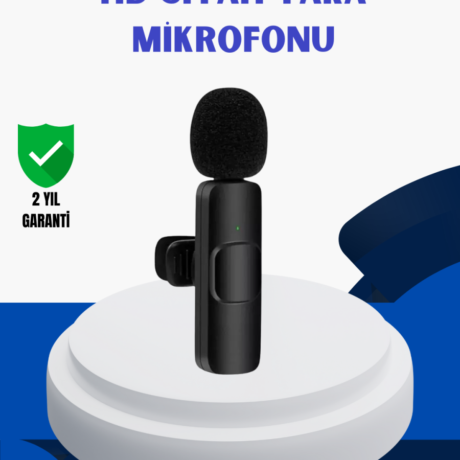 Dual Microphone Wireless Lapel Microphone for iPhone 360 ​​Degree HD Sound