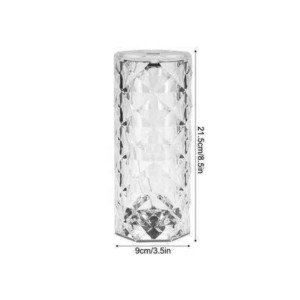 Crystal Lamp Desk Lamp Rechargeable Desk Lamp Touch Sensor Usb Rechargeable
