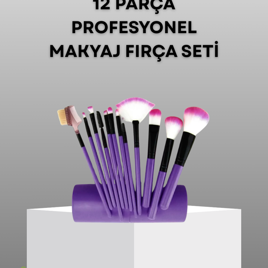 Ultra Soft 12-Piece Makeup Brush Set - No Shedding, Can Be Cleaned with Dalin Shampoo