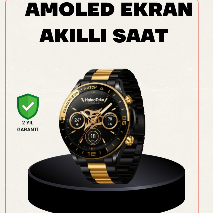Amoled Smart Watch Magnetic Charging GPS Supported Sports and Daily Use