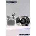 Smart Watch and Headset Set See Notifications Answer Calls ANC Feature Smart Watch and Headset Set See Notifications Answer Calls ANC Feature