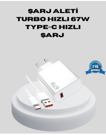 67W Type-C Turbo Charger – Overcurrent and Heat Protection, Travel Compatible
