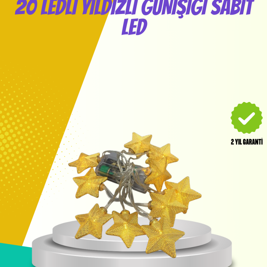 Decorative Star Led Lighting 5 Meters Daylight with 20 LEDs Decorative Star Led Lighting 5 Meters Daylight with 20 LEDs