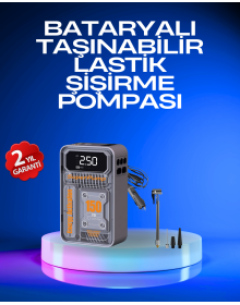 Smart Air Compressor with LED Display with 6000mAh Battery