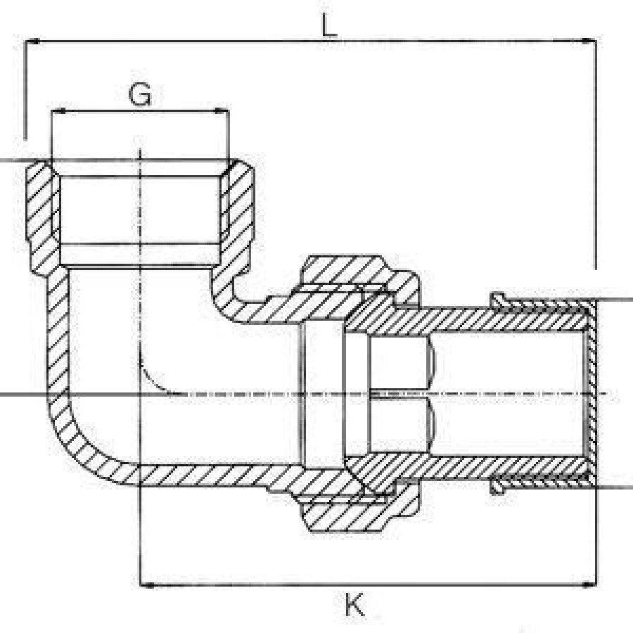 3/4 Corner Radiator Gland
