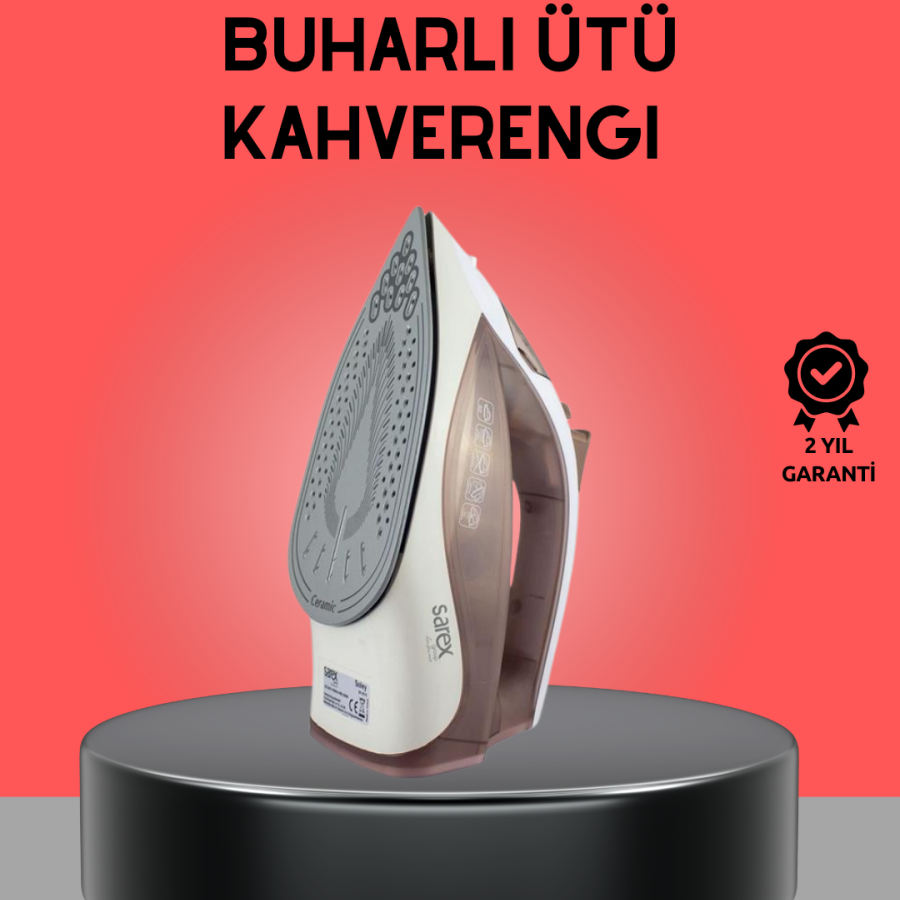 Brown Steam Iron 2200W Continuous Steam 120 g Steam Shock Brown Steam Iron 2200W Continuous Steam 120 g Steam Shock