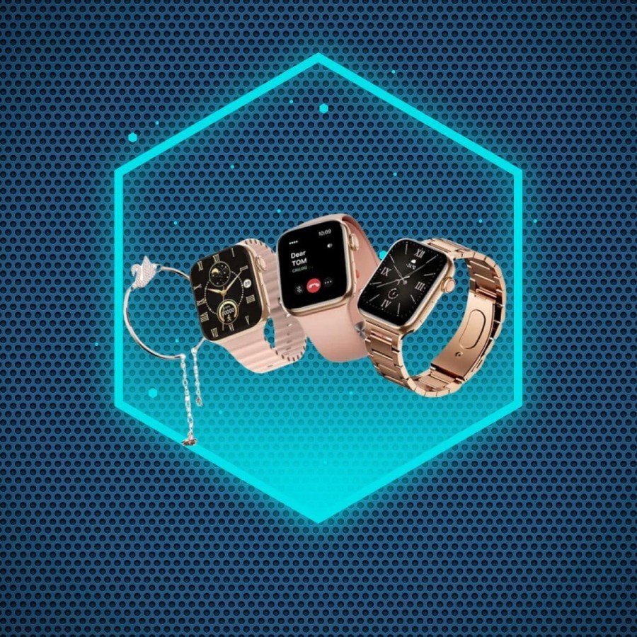 Smart Watch with 3 Bands for Women and Bluetooth Headset with Digital Display Powerbank Touch Control Smart Watch with 3 Bands for Women and Bluetooth Headset with Digital Display Powerbank Touch Control