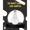 Rechargeable LED Bulb 6400K Cool White 30 Watt for Emergencies Rechargeable LED Bulb 6400K Cool White 30 Watt for Emergencies