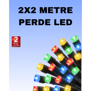 2x2 LED Curtain Light for Christmas and Party Decoration – 8 Functions