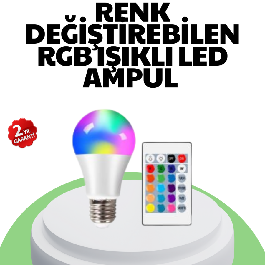 2025 RGB LED Bulb Remote Controlled Colorful Light A Quality