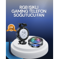 RGB LED Phone Cooler Fan High Speed ​​Cooling Cooler
