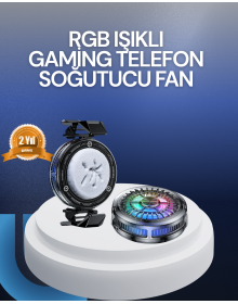 RGB LED Phone Cooler Fan High Speed ​​Cooling Cooler